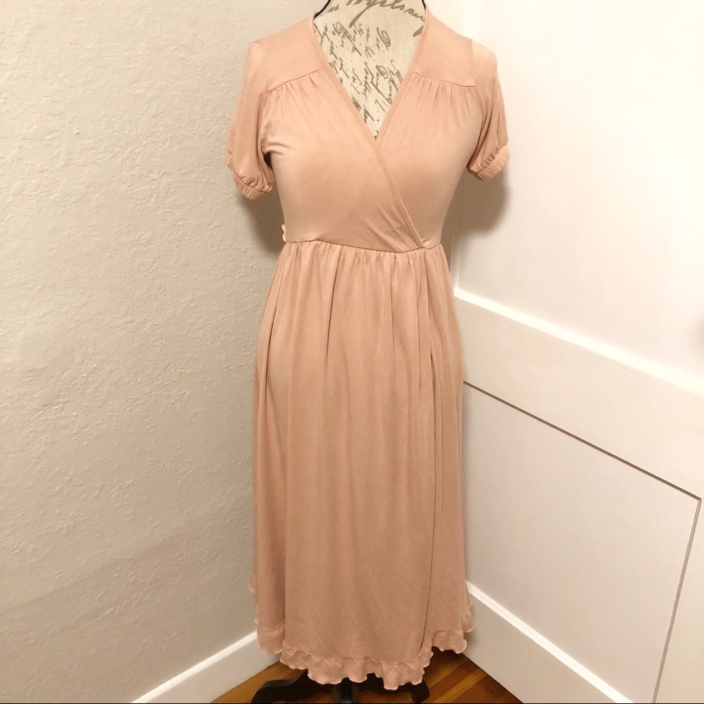 ASOS Maxi Tea Dress With Wrap Front